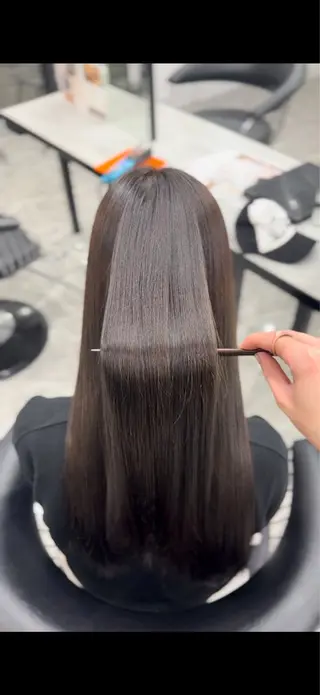 ロング りきと🦋河原町 縮毛矯正/艶カラーのヘアスタイル