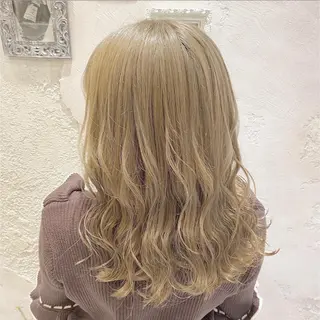 ミディアム カラー 韓国風ヘア✻透明感 カラー✻yukaのヘアスタイル