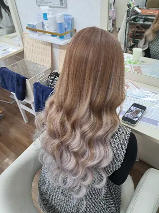 ロング カラー カワイイの研究家💄 GLOSS/はるなのヘアスタイル