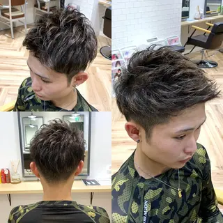 ショート カラー 原山 直人のヘアスタイル