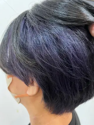 ショート カラー メンズカットグラデー ションカラー/ケイゴのヘアスタイル