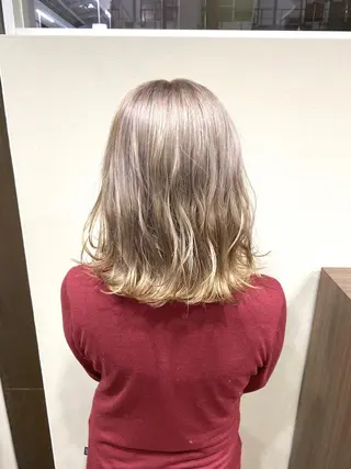 ミディアム カラー 東條 克義のヘアスタイル