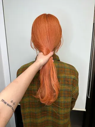 ミディアム カラー ブリーチカラー🫧 森　凪沙のヘアスタイル