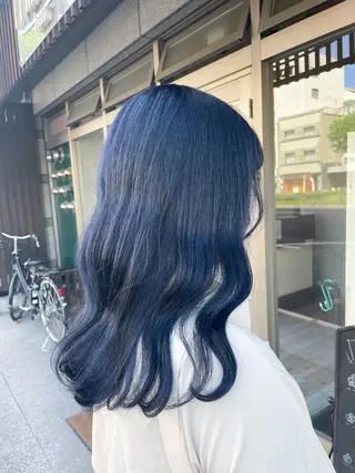 セミロング カラー イワタ マハ/ minim hairのヘアスタイル