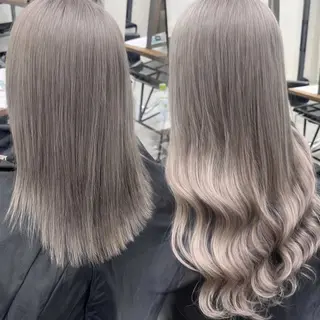 ロング カラー RIO🩶NEXT/ エクステ/ハイトーンのヘアスタイル