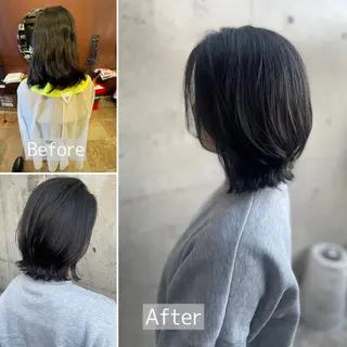 ミディアム 日高 香織のヘアスタイル