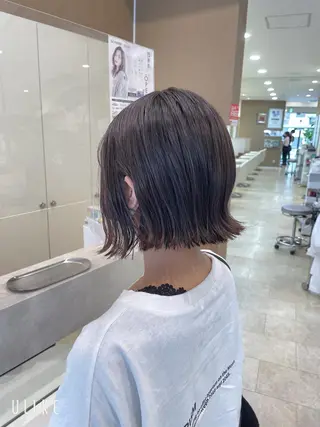 ショート カラー 縮毛矯正ボブ/ 髪質改善/カットのヘアスタイル
