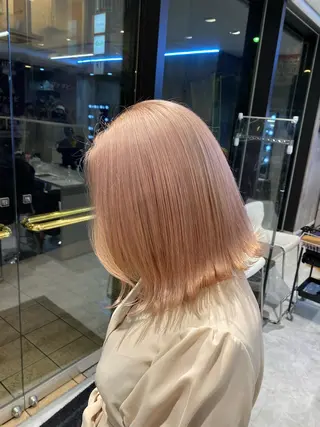 ミディアム 🤍ムラ修正ブリーチ 🤍原宿/YUUのヘアスタイル