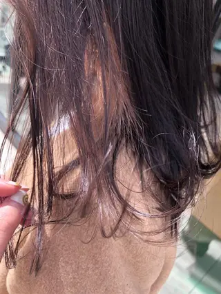 ミディアム カラー 樋渡 侑希のヘアスタイル