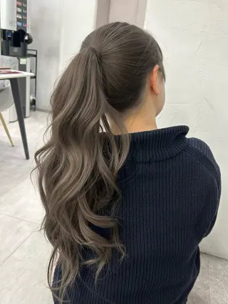 ロング カラー 透明感カラー 古山 結季🌙🖤のヘアスタイル