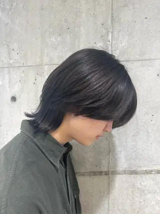 ミディアム パーマ メンズ fifth 桐山 蒼史のヘアスタイル