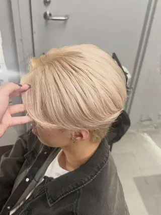 ショート カラー メンズ RIN 中明度韓国ヘアのヘアスタイル