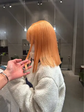 ミディアム ハイトーン特化 名古屋/たまきのヘアスタイル