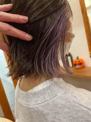 ショート カラー Ami ブリーチ/ハイトーンのヘアスタイル