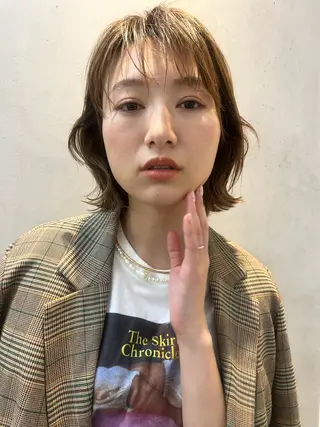ミディアム Ｖｉｏｔ  銀座 樋口 桃佳のヘアスタイル