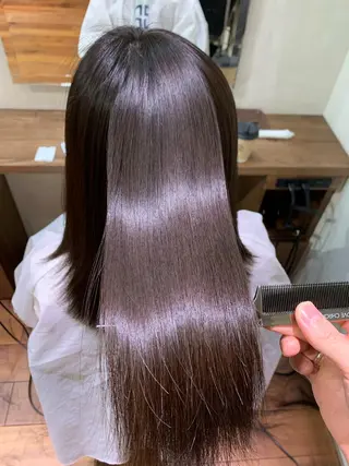 セミロング 【縮毛矯正プロ講師】 島野 伊央汰のヘアスタイル
