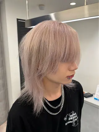 ショート カラー メンズ Loob TOKYO MiZUKiのヘアスタイル