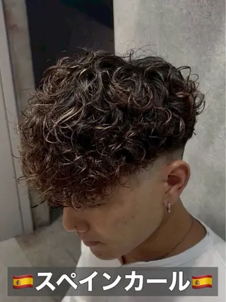 ショート パーマ メンズ メンズパーマカット 達人/涼のヘアスタイル