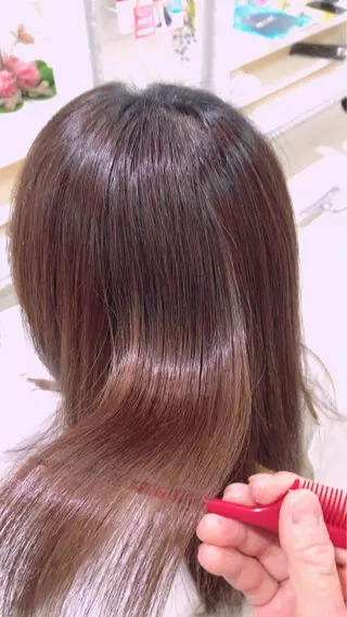 ロング ブリーチでもできる 縮毛矯正相原慎🌈のヘアスタイル