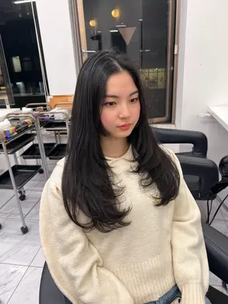 ロング カラー 💖札幌カラー 指名No.1💖玲奈のヘアスタイル