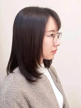 セミロング 大野 あさみのヘアスタイル
