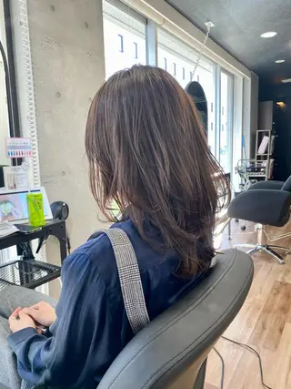 セミロング カラー 似合わせレイヤー 🇰🇷荒木洋文のヘアスタイル