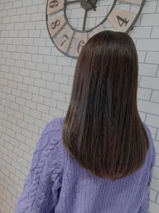 セミロング カラー 韓国hair🦋 Nanaのヘアスタイル