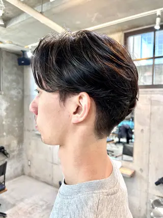 ショート パーマ メンズ メンズパーマ ジンのヘアスタイル