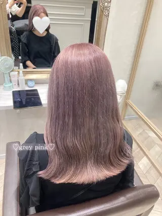 セミロング カラー 菅村 緋莉🎀ガーリーヘアのヘアスタイル