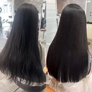 ロング カラー パーマ ヘアアレンジ インナー×縮毛矯正 ピンクカラー澤井里菜のヘアスタイル