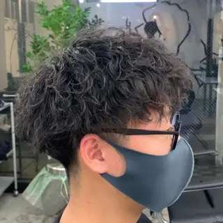 ショート パーマ メンズ メンズ特化美容師/ 藤戸 椋のヘアスタイル