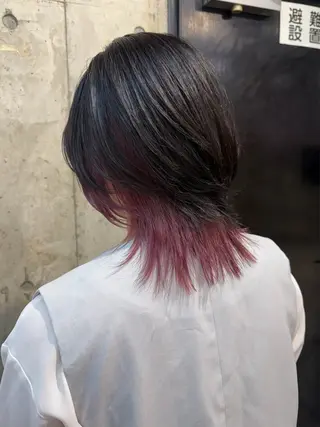 セミロング カラー SHOTO ハイトー ン/ブロンドカラーのヘアスタイル