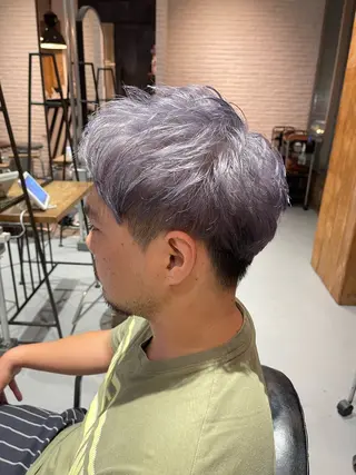 カラー メンズ 吉田 剛のヘアスタイル