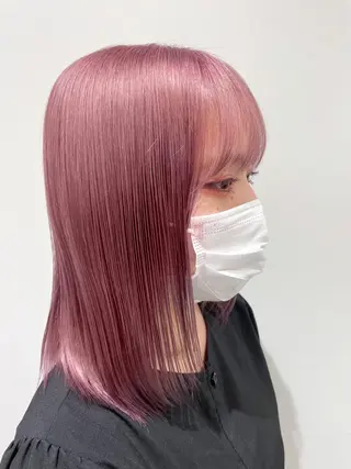 セミロング カラー ハイトーン特化 川井優汰のヘアスタイル