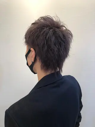 メンズ ツノガイ エリのヘアスタイル