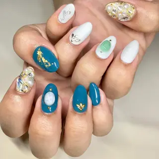 ロング ネイル マツエク・マツパ 福田 加奈のネイルデザイン