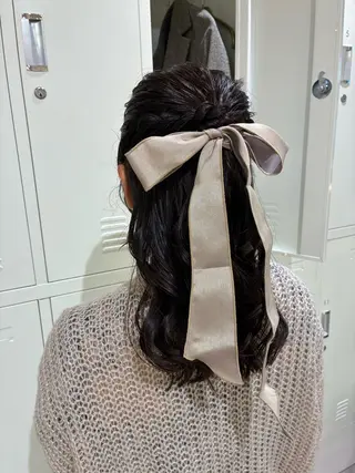ミディアム ヘアアレンジ 縮毛矯正/アレンジ FACE。ゆのんのヘアスタイル