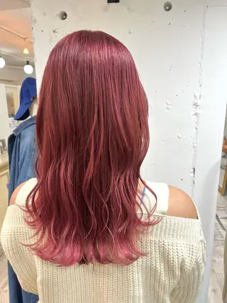 セミロング カラー カラーが上手い 辻悠月のヘアスタイル