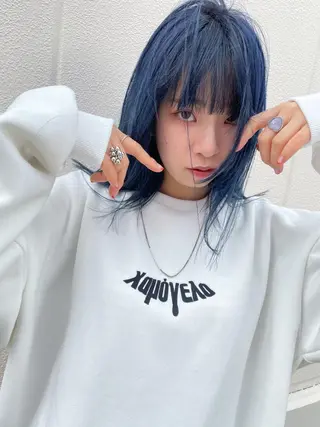 セミロング nessヤマサキ リュウタのヘアスタイル