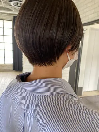 ショート カラー MORIO|再現性× 癖毛レイヤーパーマのヘアスタイル