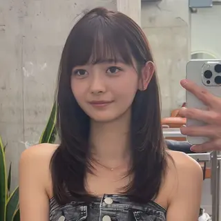 セミロング カラー 柔らかいレイヤー🌿 大人ヘア/みっきーのヘアスタイル