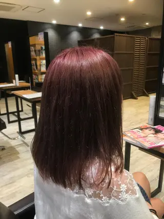 ミディアム カラー パーマ ヘアアレンジ メンズ キッズ ネイル マツエク・マツパ EnBlesS西宮 マンツーマン神道有基のヘアスタイル