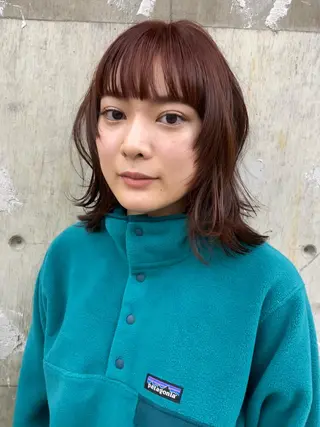 ミディアム 垢抜けボブ/SAHO /OAK溝の口のヘアスタイル