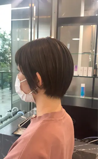 ショート カラー 韓国レイヤー✨ yasuko銀座のヘアスタイル