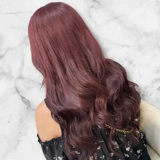 ロング カラー プルシールエクステ/ ハイトーン/ブリーチのヘアスタイル