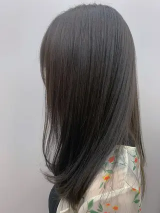 ミディアム カラー 縮毛矯正×髪質改善 店長　DAITOのヘアスタイル