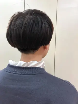ショート カラー 韓国風カット osugiのヘアスタイル