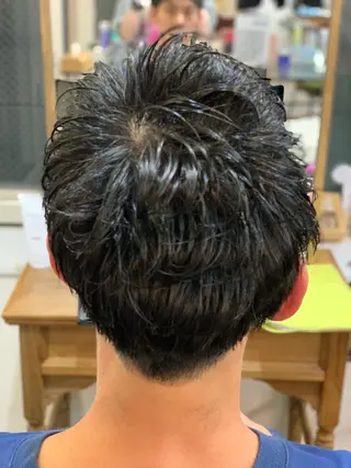 ショート パーマ メンズ ✄﻿メンズカット✄﻿ natsuのヘアスタイル