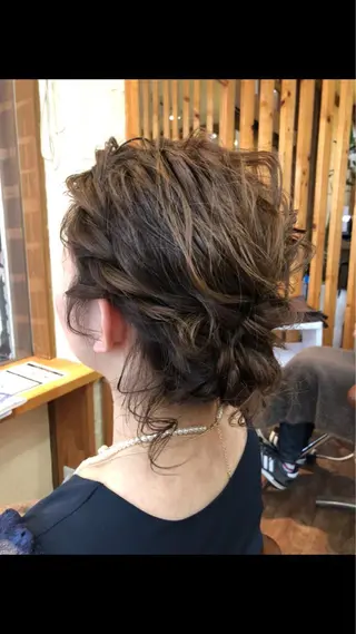 ミディアム ヘアアレンジ ✨🌿大人可愛い愛さ れhair🌿✨松本のヘアスタイル