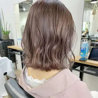 ミディアム カラー ヘアアレンジ 北間 寛哉のヘアスタイル